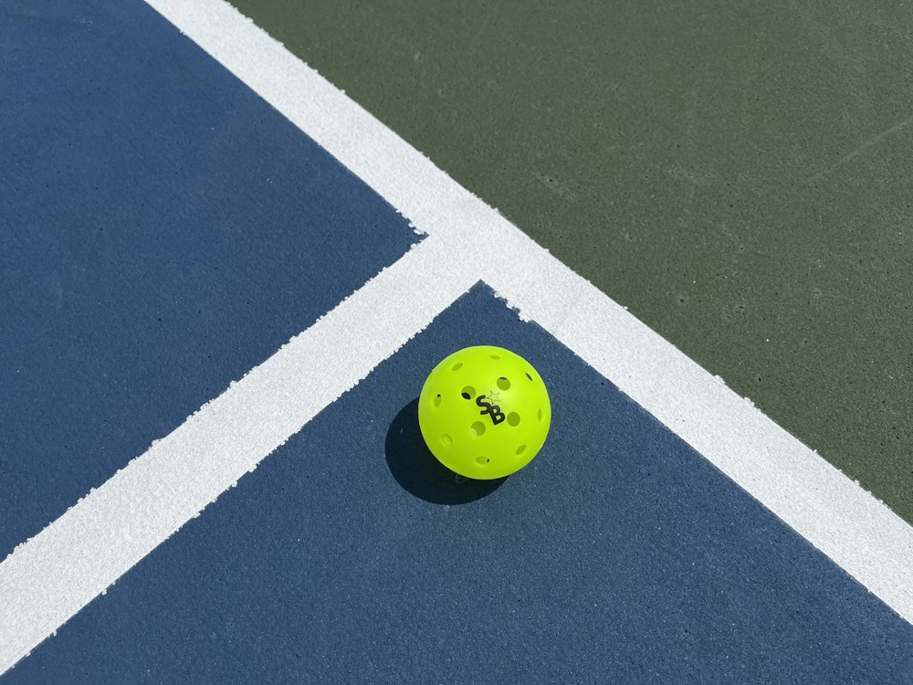 Pickleball on court
